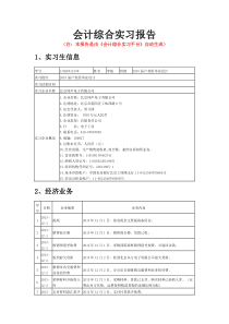 会计专业实习报告