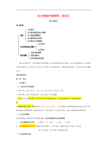 会计从业资格考试冲刺复习