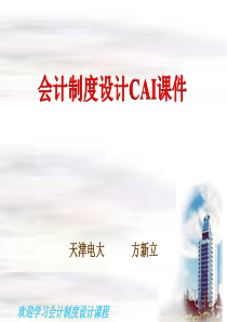 会计制度设计CAI课件（PPT 84页）(1)