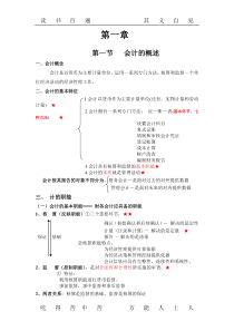 会计基础重点知识结构图(一目了然、过目不忘)