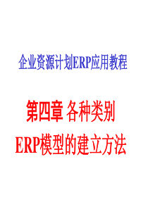 ERP模型建立方法（PPT42页)