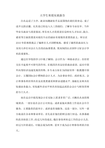 关于会计就业的暑期实践报告