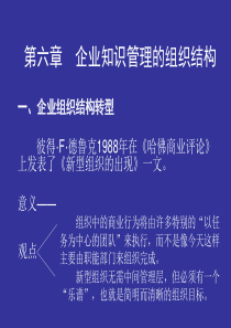 第六章企业知识管理的组织结构