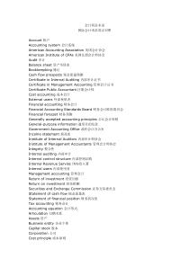 国际会计术语英汉对照6124457201