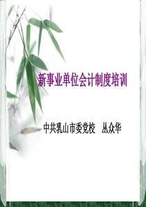 新事业单位会计制度