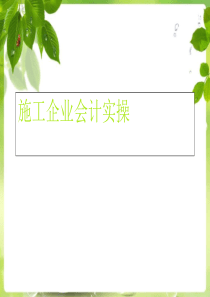 施工企业会计实操PPT