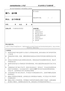 某信息科技集团会计部经理岗位说明书.