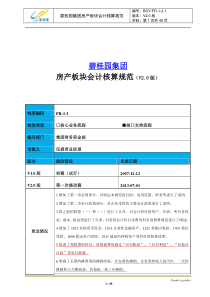 碧桂园集团房产板块会计核算规范V20