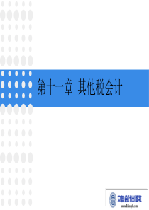 税务会计第九版第十一章其他税会计