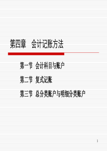 第4章会计记账方法