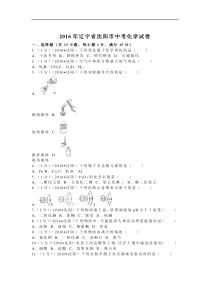 2016年辽宁省沈阳市中考化学试题及答案