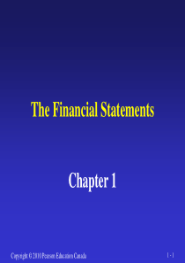 财务会计 第一章the financial statements