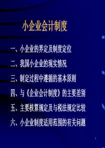 财政部会计司对《小企业会计制度》讲解