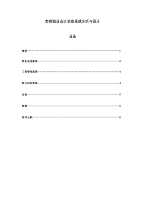 贵研铂业会计信息系统分析与设计