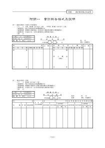 附录一 会计报告格式及说明(1)