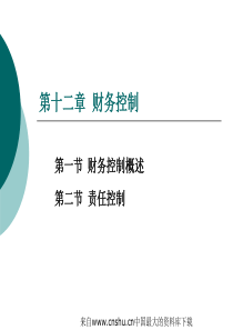 [财务管理]财务控制(ppt 38页)