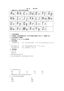 小升初英语专题讲解一 字母