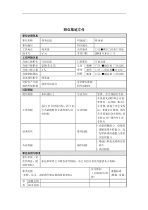 职位描述－副财务总监