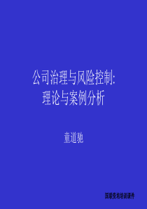 公司治理与风险控制