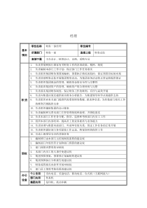 财务一部经理岗位说明书