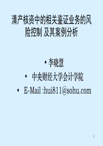 清产核资的风险控制