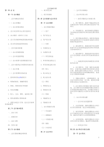 XXXX会计基础大纲