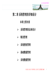 [财务会计]系统管理的详细设计--账套管理（PPT 263页）