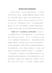 青年理论小组学习交流发言材料