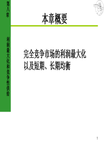 中财-微观经济学-第八章-利润最大化和竞争性供给