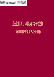 企业目标、风险与内部控制