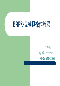 ERP沙盘模拟操作流程