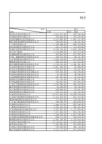 X年企业集团财务公司财务数据