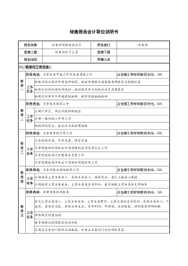 仪器生产企业销售税务会计职位说明书