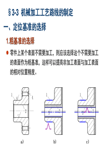 3-3机械加工工艺路线的制定