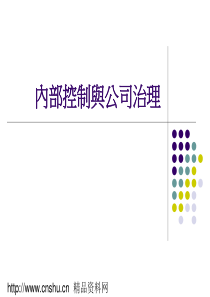 内部控制与公司治理(ppt86)