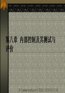 内部控制及其测试与评价8(ppt 52页)