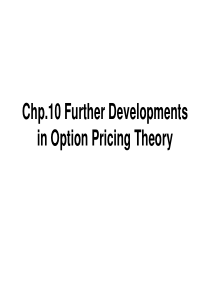 DevelopmentsinOptionPricingTheory(衍生证券的