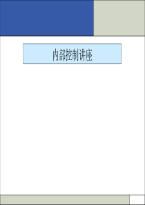 内部控制讲座（PPT72）