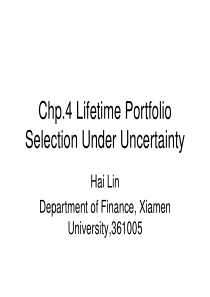 PortfolioSelectionUnderUncertainty(衍生证券的