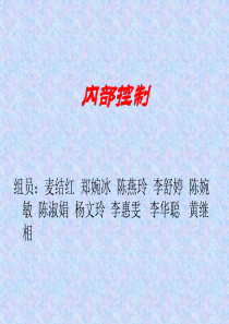 审计过程—内部控制