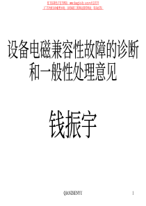 E)设备电磁兼容性故障的诊断和一般性处理意见（22页）