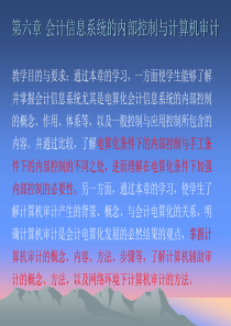 第六章会计信息系统的内部控制