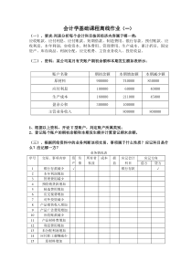 会计学基础离线作业1