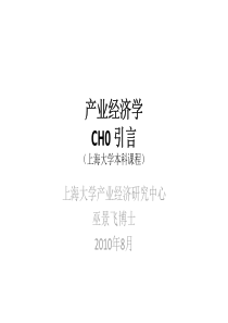 产业经济学引言