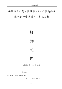 2镇高标准农田土地平整、灌溉与排水、田间道路、农田防