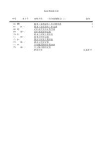 会计师事务所权益类底稿(1)