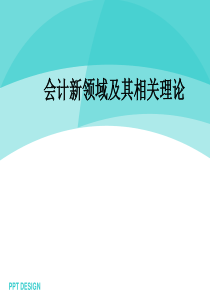 会计新领域及其相关理论