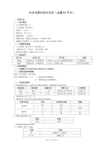 会计电算化综合实训(金蝶K3平台)