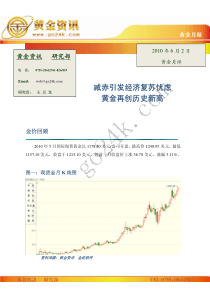 减赤引发经济复苏忧虑黄金再创历史新高