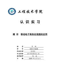 会计认识实习论文模板